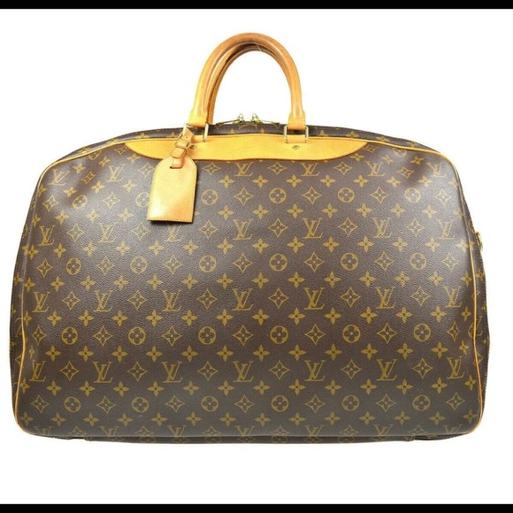 Louis Vuitton Travel Bag M41392 Alize 2 Poches Brown Monogram. - Picture 1 of 12